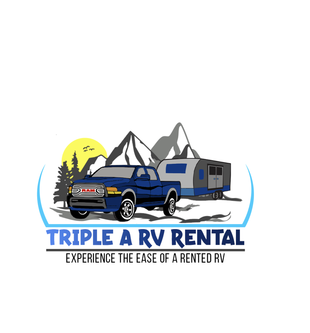 Triple A Rv Rental Logo white